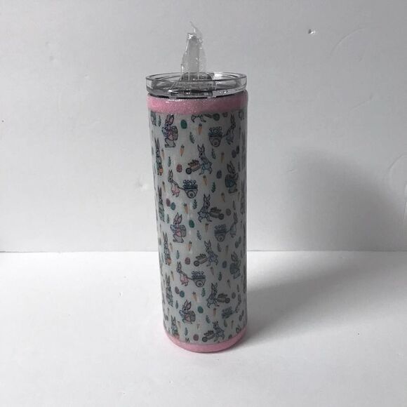 Handmade Easter / Spring stainless steel tumbler - Picture 1 of 5